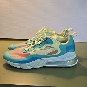 Nike Air Max 270 React in Blue and Pink